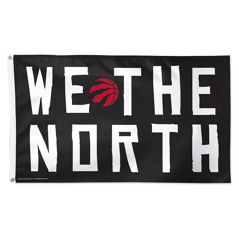 WinCraft Toronto Raptors 3' x 5' Single-Sided Deluxe Team Slogan Flag