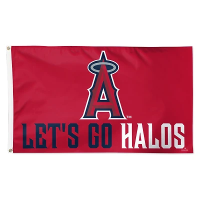 WinCraft Los Angeles Angels 3' x 5' Single-Sided Deluxe Team Slogan Flag