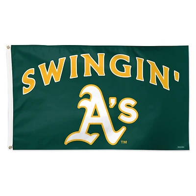 WinCraft Athletics 3' x 5' Single-Sided Deluxe Team Slogan Flag