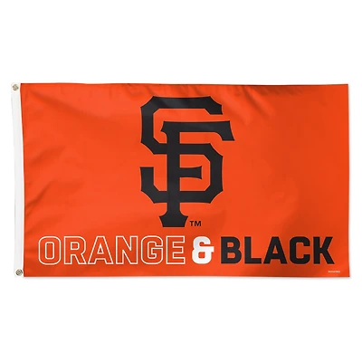 WinCraft San Francisco Giants 3' x 5' Single-Sided Deluxe Team Slogan Flag