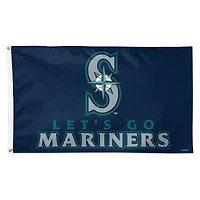 WinCraft Seattle Mariners 3' x 5' Single-Sided Deluxe Team Slogan Flag