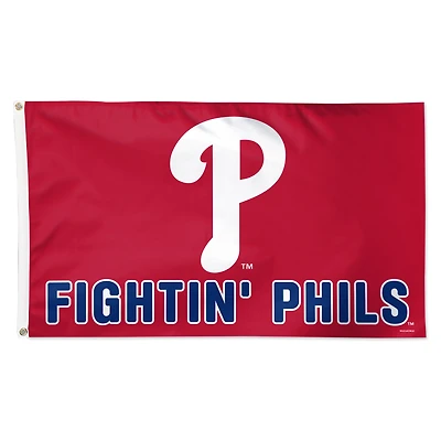 WinCraft Philadelphia Phillies 3' x 5' Single-Sided Deluxe Team Slogan Flag