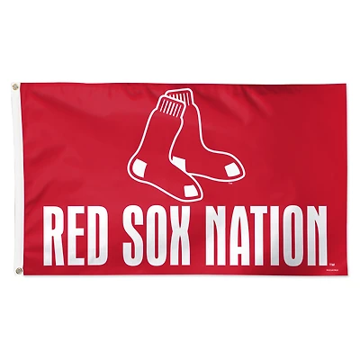 WinCraft Boston Red Sox 3' x 5' Single-Sided Deluxe Team Slogan Flag