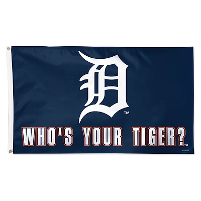 WinCraft Detroit Tigers 3' x 5' Single-Sided Deluxe Team Slogan Flag