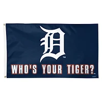 WinCraft Detroit Tigers 3' x 5' Single-Sided Deluxe Team Slogan Flag