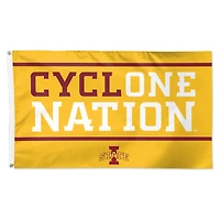 WinCraft Iowa State Cyclones 3' x 5' Single-Sided Deluxe Team Slogan Flag