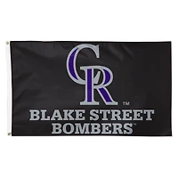 WinCraft Colorado Rockies 3' x 5' Single-Sided Deluxe Team Slogan Flag