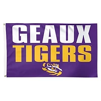 WinCraft LSU Tigers 3' x 5' Single-Sided Deluxe Team Slogan Flag