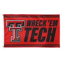 WinCraft Texas Tech Red Raiders 3' x 5' Single-Sided Deluxe Team Slogan Flag