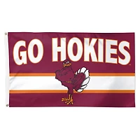 WinCraft Virginia Tech Hokies 3' x 5' Single-Sided Deluxe Team Slogan Flag