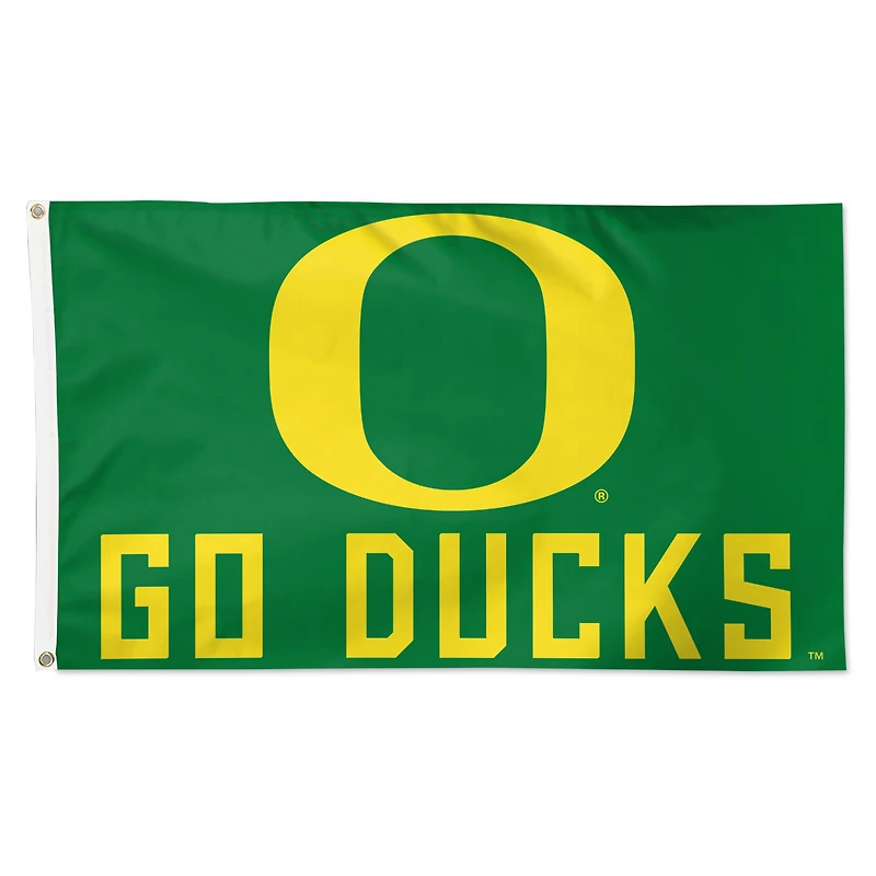 WinCraft Oregon Ducks 3' x 5' Single-Sided Deluxe Team Slogan Flag