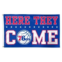 WinCraft Philadelphia 76ers 3' x 5' Single-Sided Deluxe Team Slogan Flag