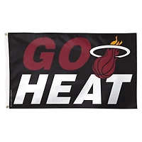 WinCraft Miami Heat 3' x 5' Single-Sided Deluxe Team Slogan Flag