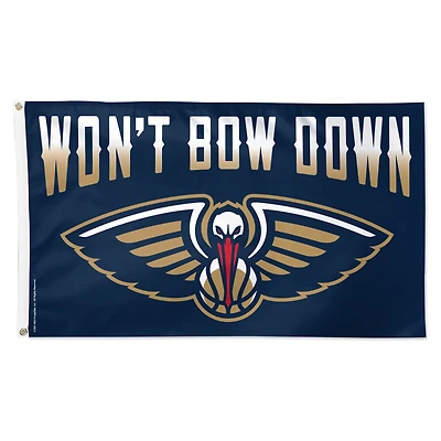 WinCraft New Orleans Pelicans 3' x 5' Single-Sided Deluxe Team Slogan Flag