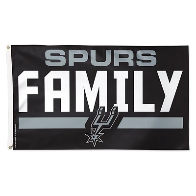 WinCraft San Antonio Spurs 3' x 5' Single-Sided Deluxe Team Slogan Flag
