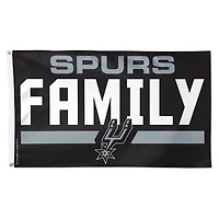 WinCraft San Antonio Spurs 3' x 5' Single-Sided Deluxe Team Slogan Flag