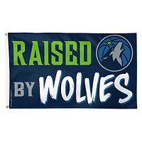 WinCraft Minnesota Timberwolves 3' x 5' Single-Sided Deluxe Team Slogan Flag