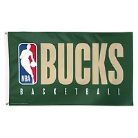 WinCraft Milwaukee Bucks 3' x 5' Single-Sided Inspired Board Deluxe Flag
