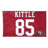 WinCraft George Kittle San Francisco 49ers 3' x 5' Single-Sided Deluxe Name & Number Flag