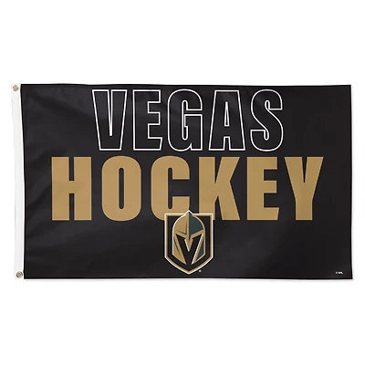 WinCraft Vegas Golden Knights 3' x 5' Single-Sided Team Location Deluxe Flag