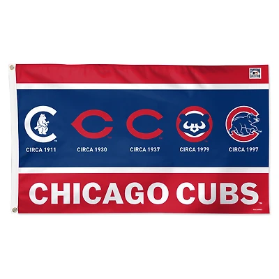 WinCraft Chicago Cubs 3' x 5' Single-Sided Heritage Inspired Deluxe Evolution Flag
