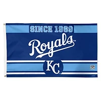 WinCraft Kansas City Royals 3' x 5' Single-Sided Franchise Establishment Deluxe Flag