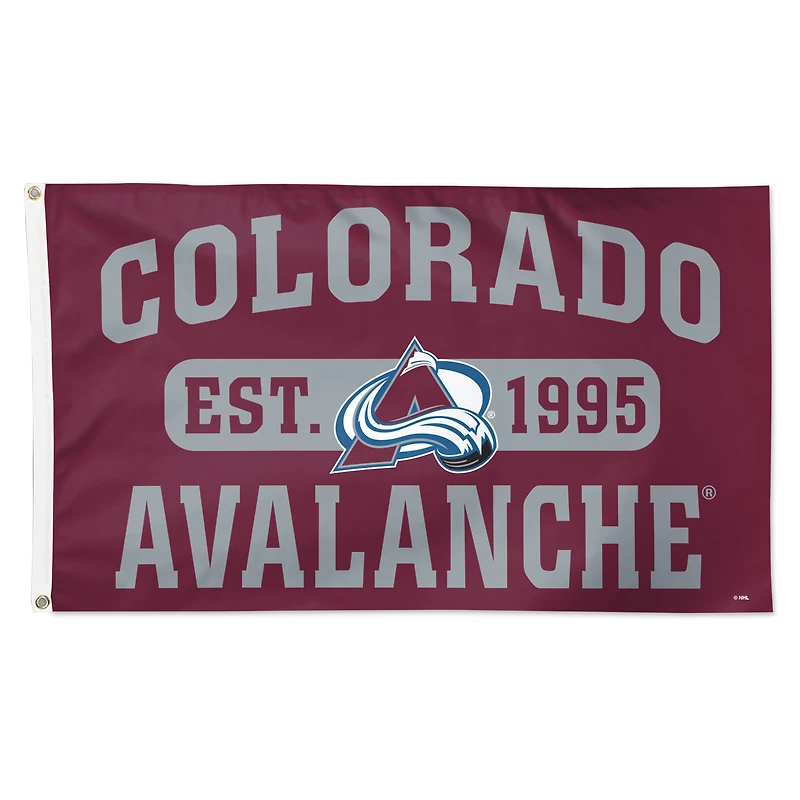 WinCraft Colorado Avalanche 3' x 5' Single-Sided Franchise Establishment Deluxe Flag