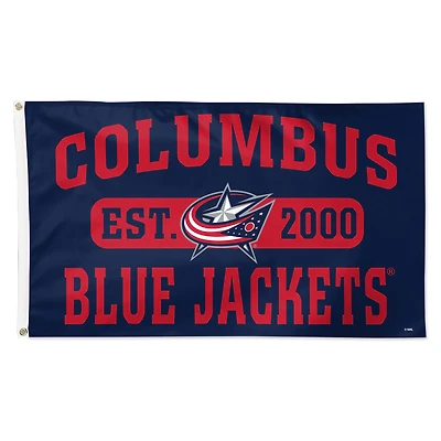 WinCraft Columbus Blue Jackets 3' x 5' Single-Sided Franchise Establishment Deluxe Flag