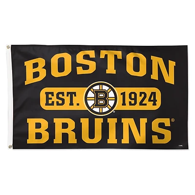 WinCraft Boston Bruins 3' x 5' Single-Sided Franchise Establishment Deluxe Flag