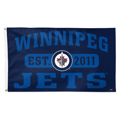 WinCraft Winnipeg Jets 3' x 5' Single-Sided Franchise Establishment Deluxe Flag