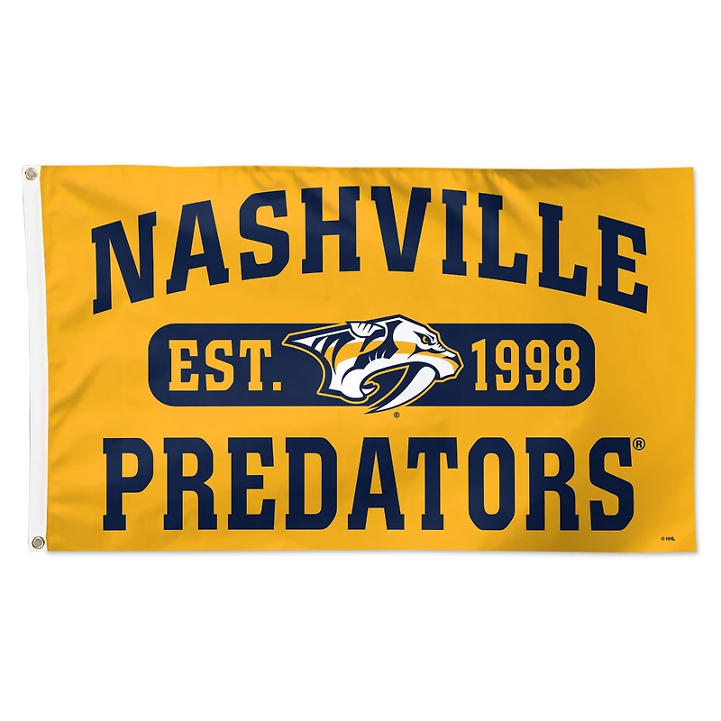 WinCraft Nashville Predators 3' x 5' Single-Sided Franchise Establishment Deluxe Flag