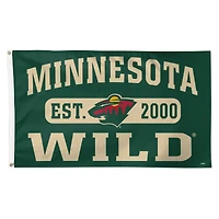 WinCraft Minnesota Wild 3' x 5' Single-Sided Franchise Establishment Deluxe Flag