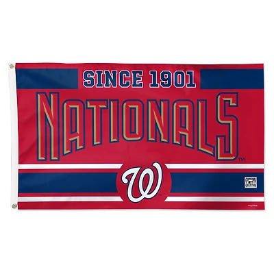 WinCraft Washington Nationals 3' x 5' Single-Sided Franchise Establishment Deluxe Flag