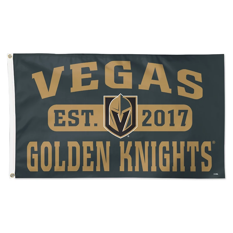 WinCraft Vegas Golden Knights 3' x 5' Single-Sided Franchise Establishment Deluxe Flag