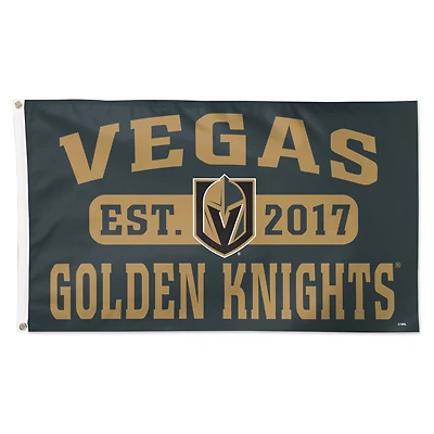 WinCraft Vegas Golden Knights 3' x 5' Single-Sided Franchise Establishment Deluxe Flag