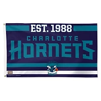 WinCraft Charlotte Hornets 3' x 5' Single-Sided Franchise Establishment Deluxe Flag