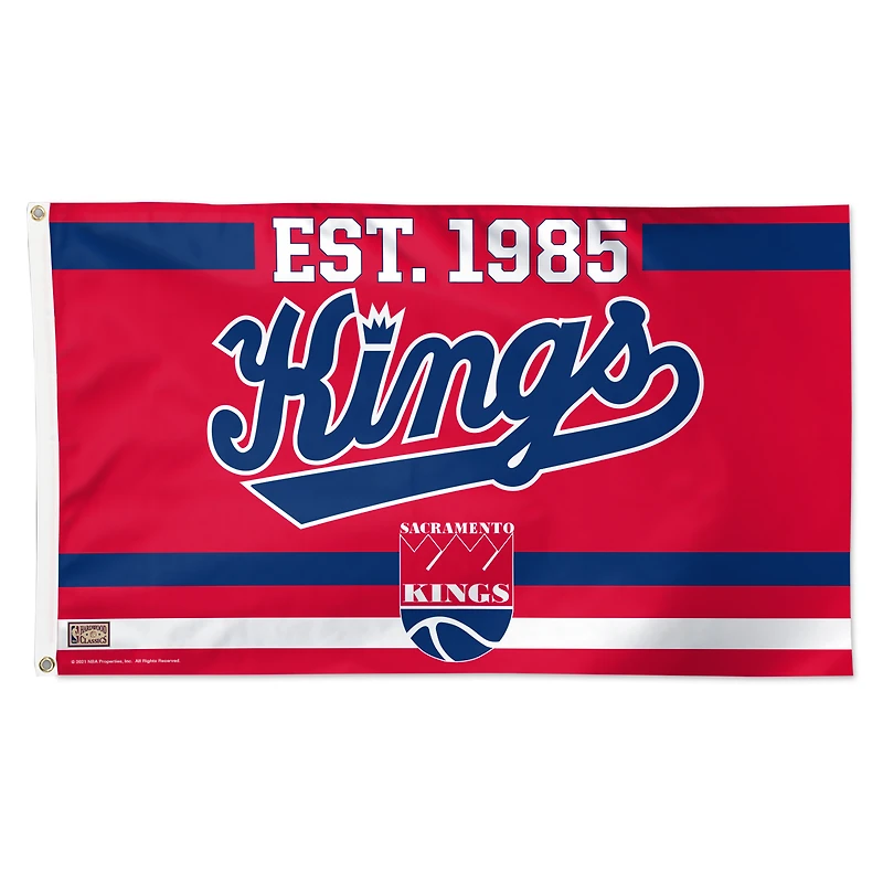 WinCraft Sacramento Kings 3' x 5' Single-Sided Franchise Establishment Deluxe Flag