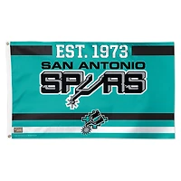WinCraft San Antonio Spurs 3' x 5' Single-Sided Franchise Establishment Deluxe Flag