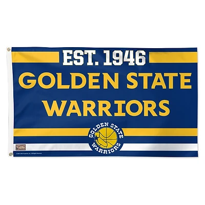 WinCraft Golden State Warriors 3' x 5' Single-Sided Franchise Establishment Deluxe Flag