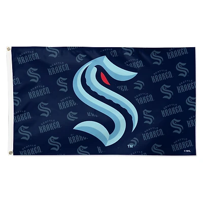 WinCraft Seattle Kraken 3' x 5' Single-Sided Deluxe Game Day Team Flag