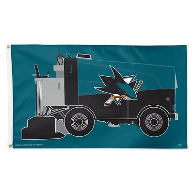WinCraft San Jose Sharks 3' x 5' Single-Sided Deluxe Game Day Flag