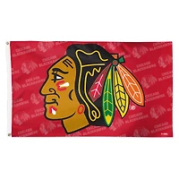 WinCraft Chicago Blackhawks 3' x 5' Single-Sided Deluxe Game Day Team Flag