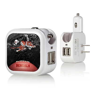 Cincinnati Bengals 2-in-1 Legendary Design USB Charger