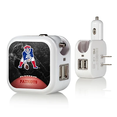 New England Patriots 2-in-1 Legendary Design USB Charger