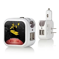 Pittsburgh Steelers 2-in-1 Legendary Design USB Charger