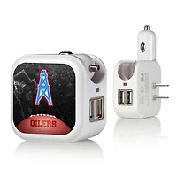 Houston Oilers 2-in-1 Legendary Design USB Charger
