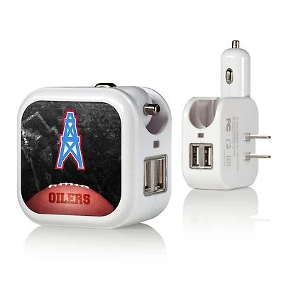 Houston Oilers 2-in-1 Legendary Design USB Charger