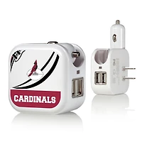 Chicago Cardinals 2-in-1 Pastime Design USB Charger