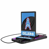 Houston Oilers 2500 mAh Passtime Design Credit Card Powerbank