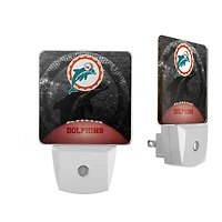 Miami Dolphins Legendary Design Nightlight 2-Pack